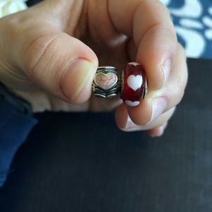 BUNDLE Heart Pandora Charms